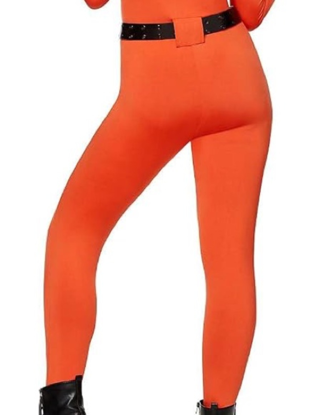 Spirit Bright Orange 'Inmate' Women's Jumpsuit Costume - Picture 7 of 9